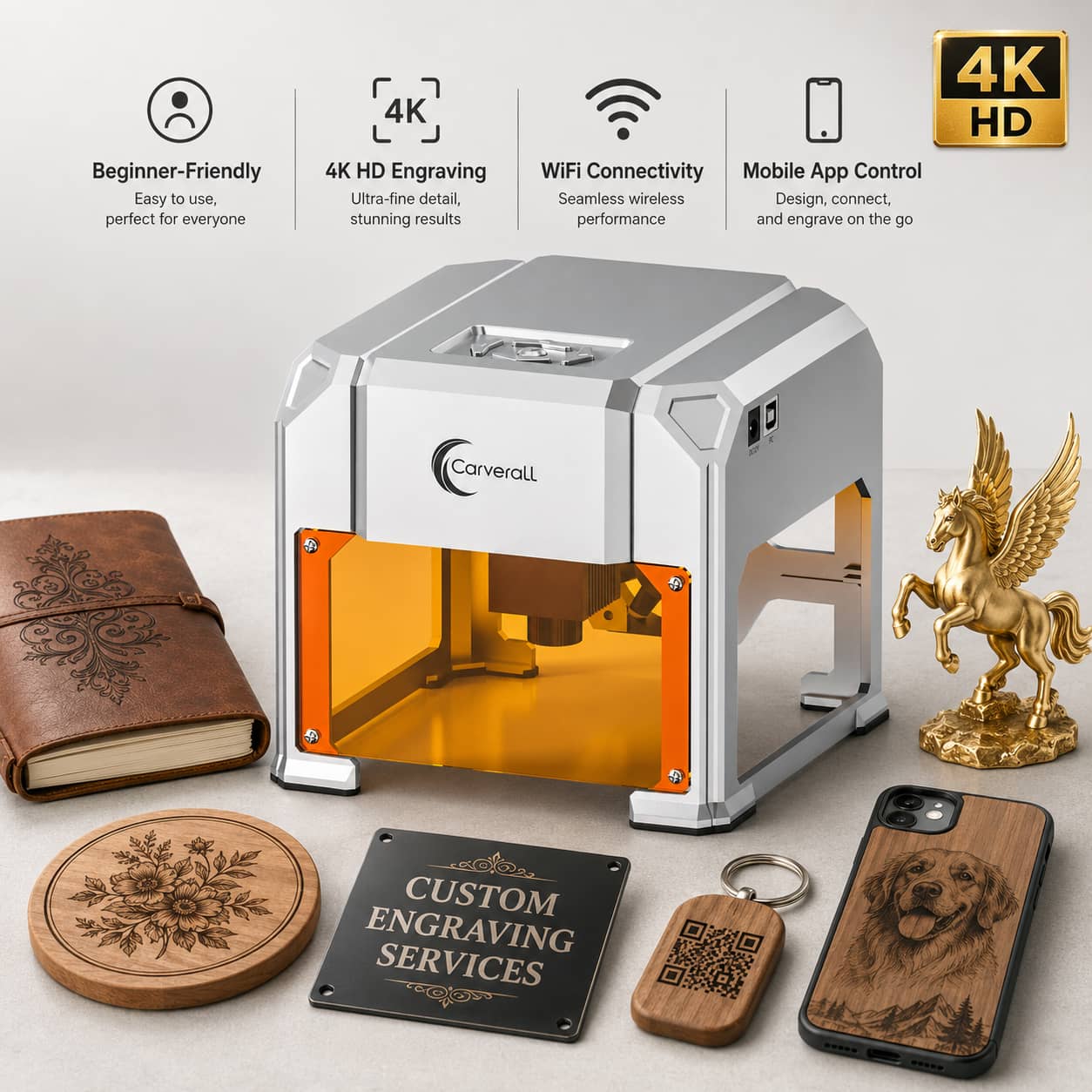 Industrial Laser Engraving Machine - آلة نقش بالليزر من كارفرال، طراز