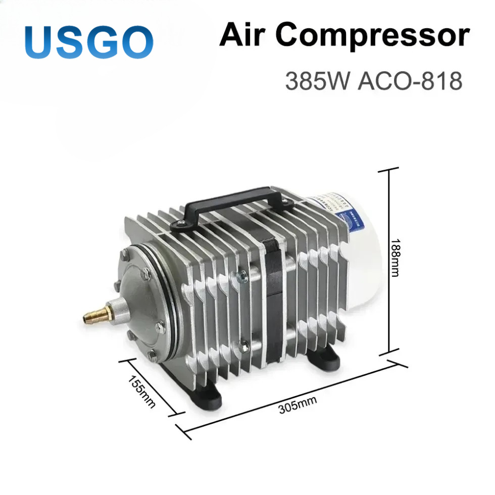 مضخة ضاغط هواء كهرومغناطيسية U - مراجعة Air Assist Pump Laser وسعره
