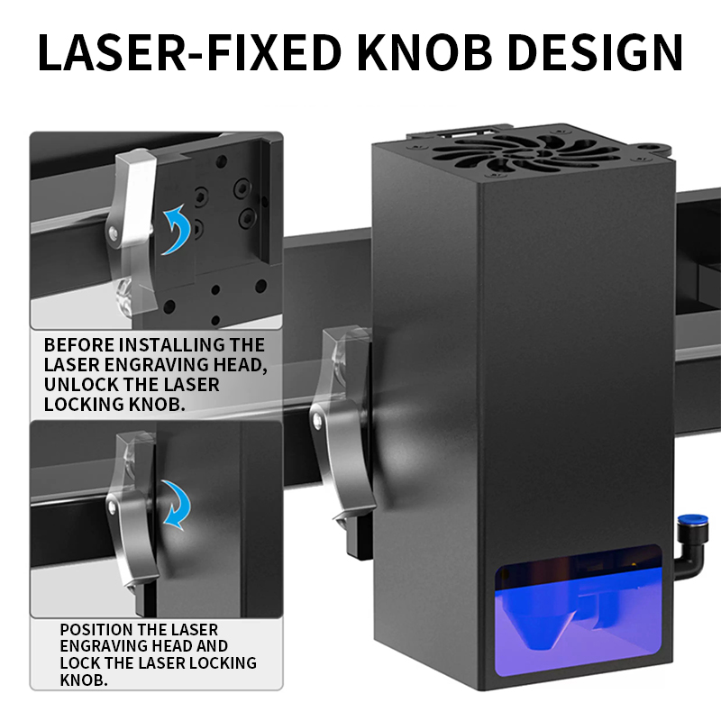 ماكينة النقش بالليزر 20 واط U2 - مراجعة Air Assist Pump Laser وسعره