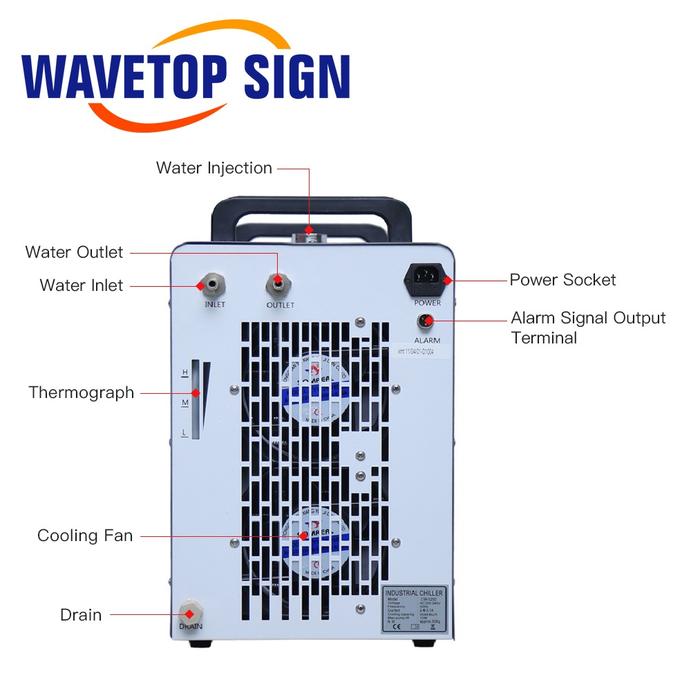 مبرد مياه صناعي WaveTopSign CW - مراجعة Industrial Laser Cutting Machines وسعره
