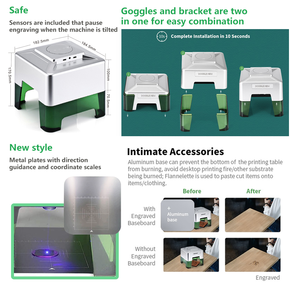 آلة نقش بالليزر محمولة صغيرة ب - مراجعة Industrial Handheld Laser Engraver وسعره
