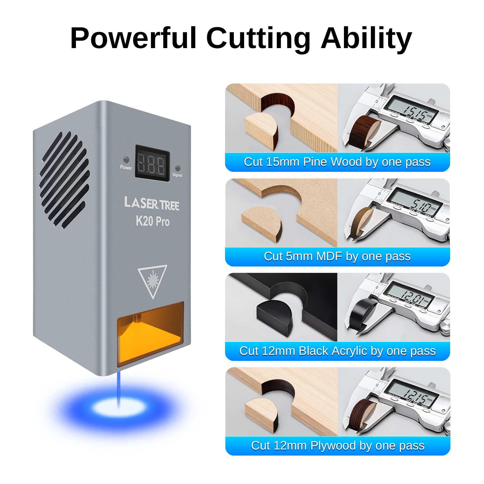 LASER TREE K20 20 واط رأس ليزر - مراجعة Fiber Laser Source 20W وسعره