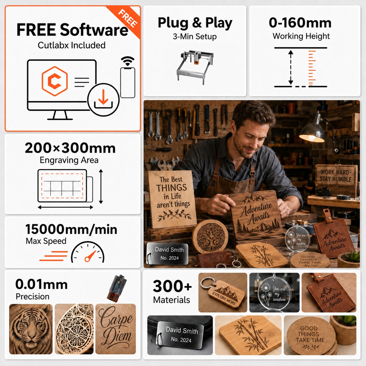 ماكينة نقش بالليزر Carverall K - مراجعة Industrial Laser Engraving Machine وسعره