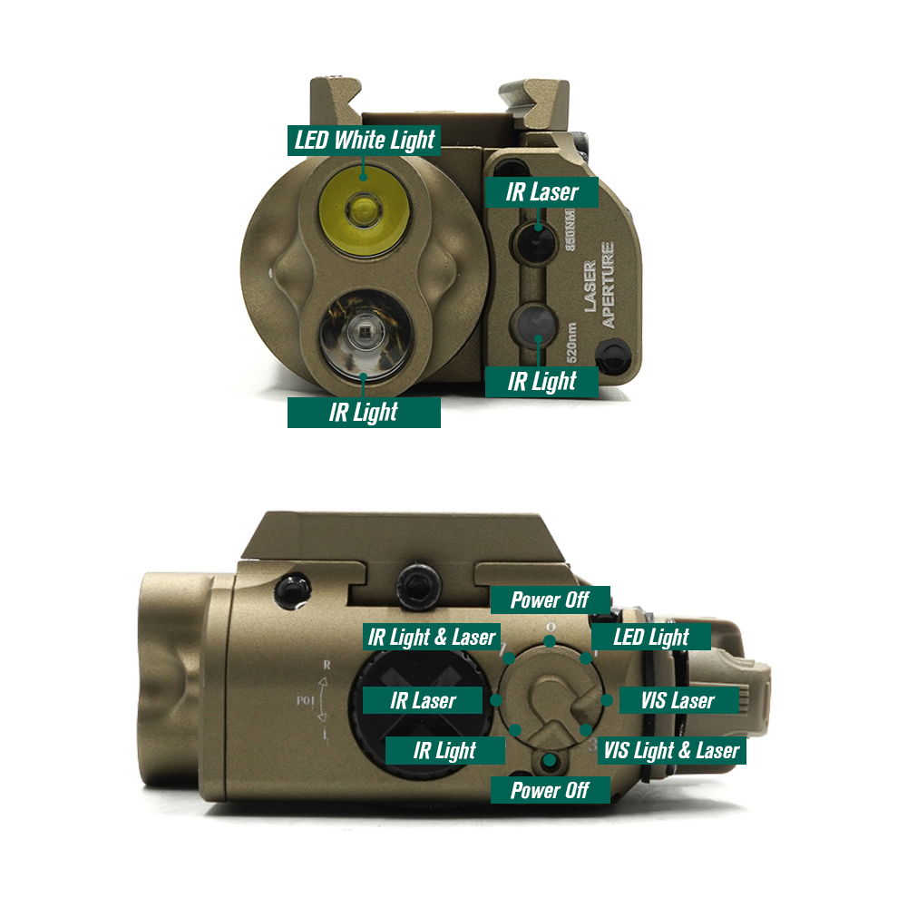 مصباح يدوي تكتيكي XVL2 IRC مع  - مراجعة Industrial Laser Beam وسعره