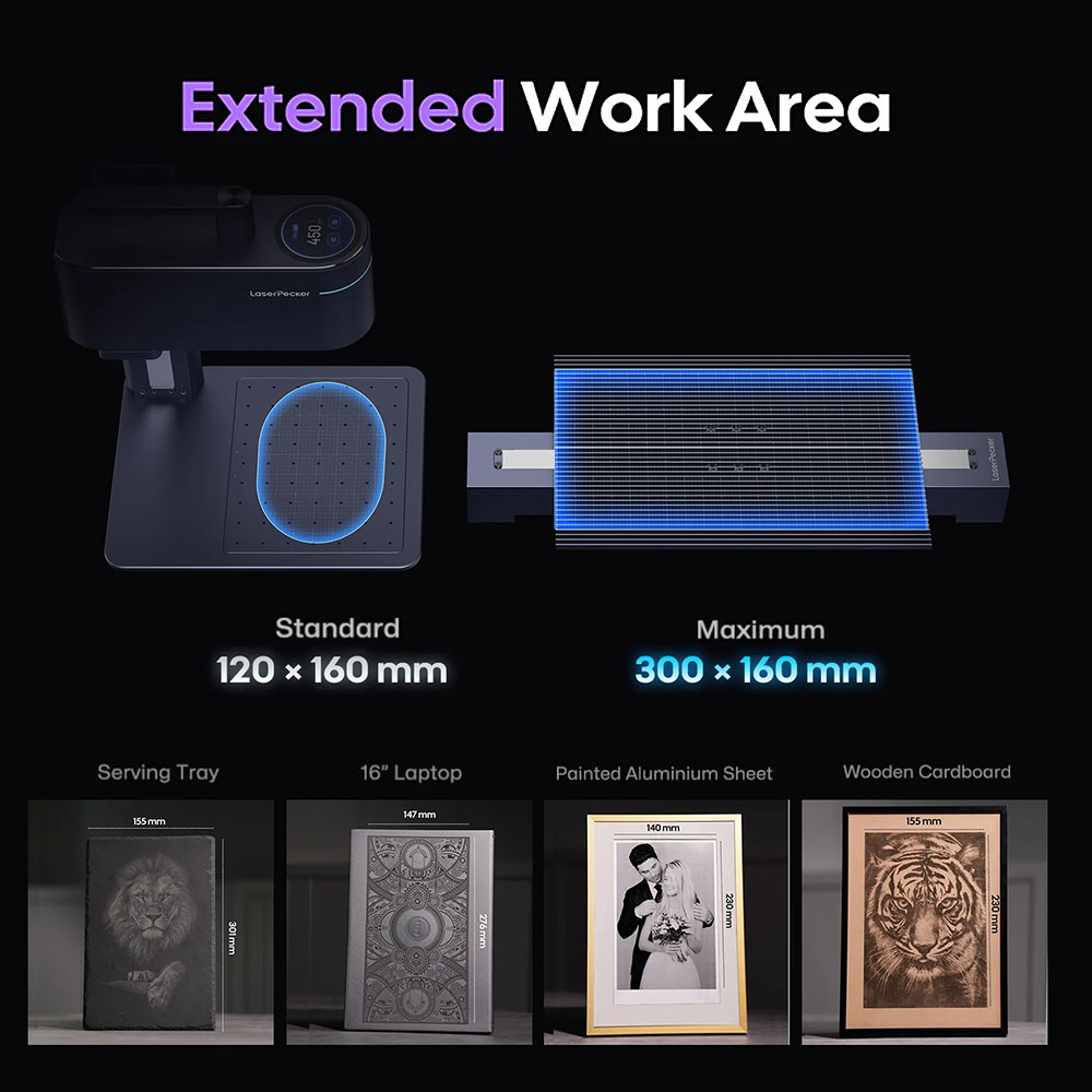 آلة النقش بالليزر LASERPECKER  - مراجعة Industrial Laser Engraving Machine وسعره
