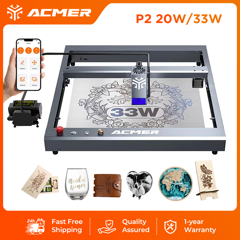 آلة النقش والقطع بالليزر ACMER - مراجعة Industrial Laser Cutting Machines وسعره