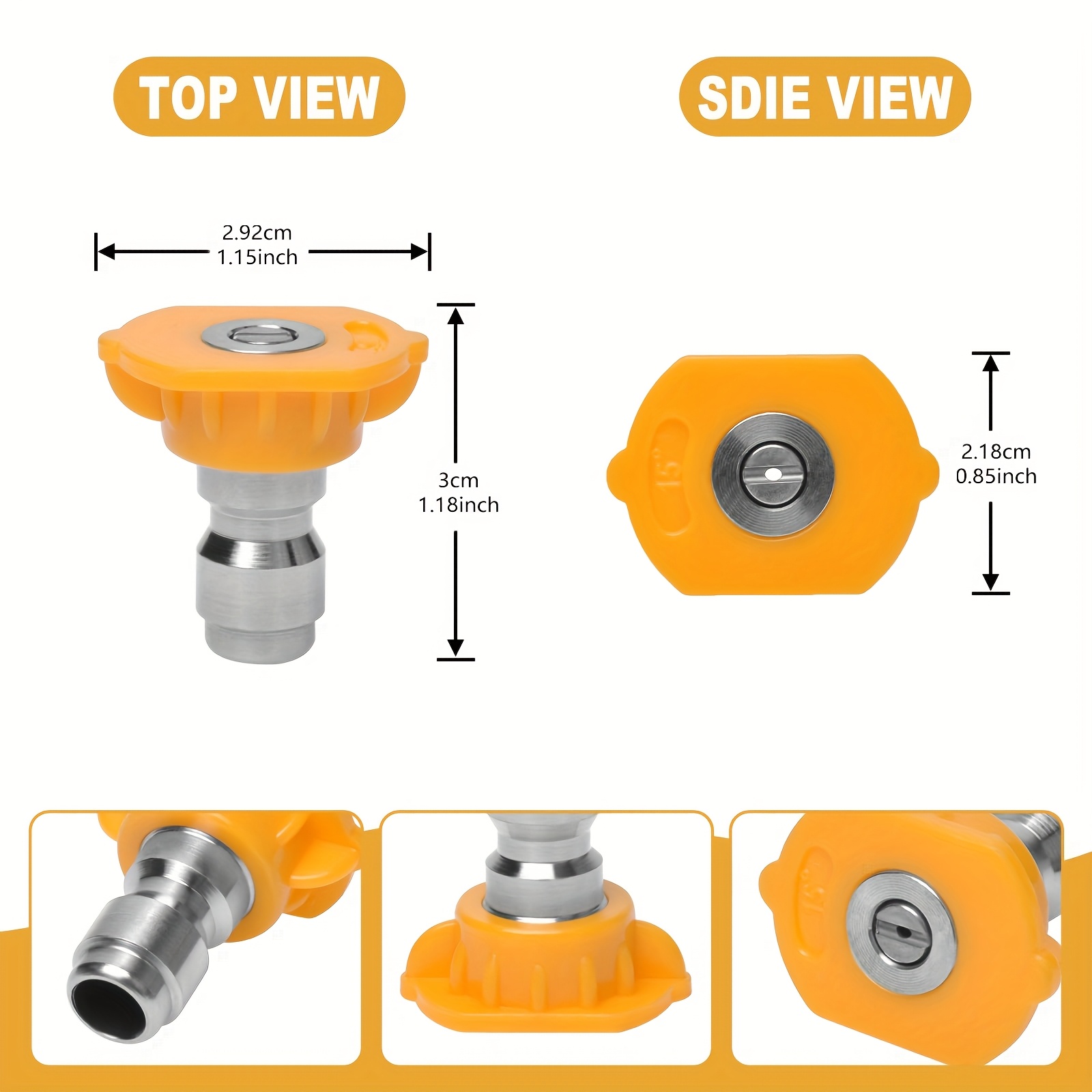 مجموعة من 6 فوهات رش من الفولا - مراجعة Laser Nozzle Ceramic وسعره