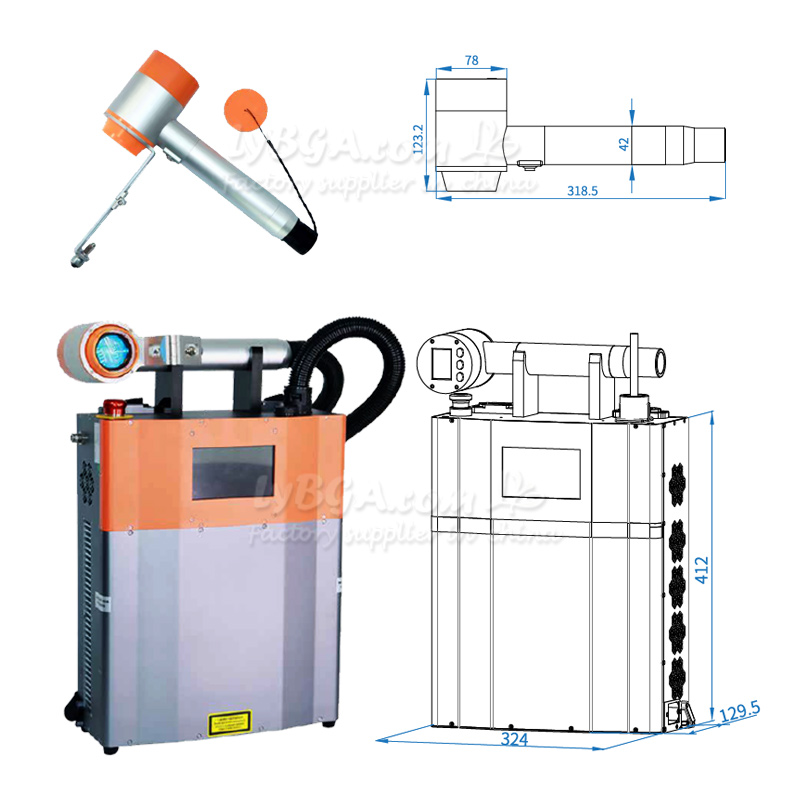 LY-LCG100A 100 واط آلة التنظيف - مراجعة Industrial Laser For Cleaning وسعره