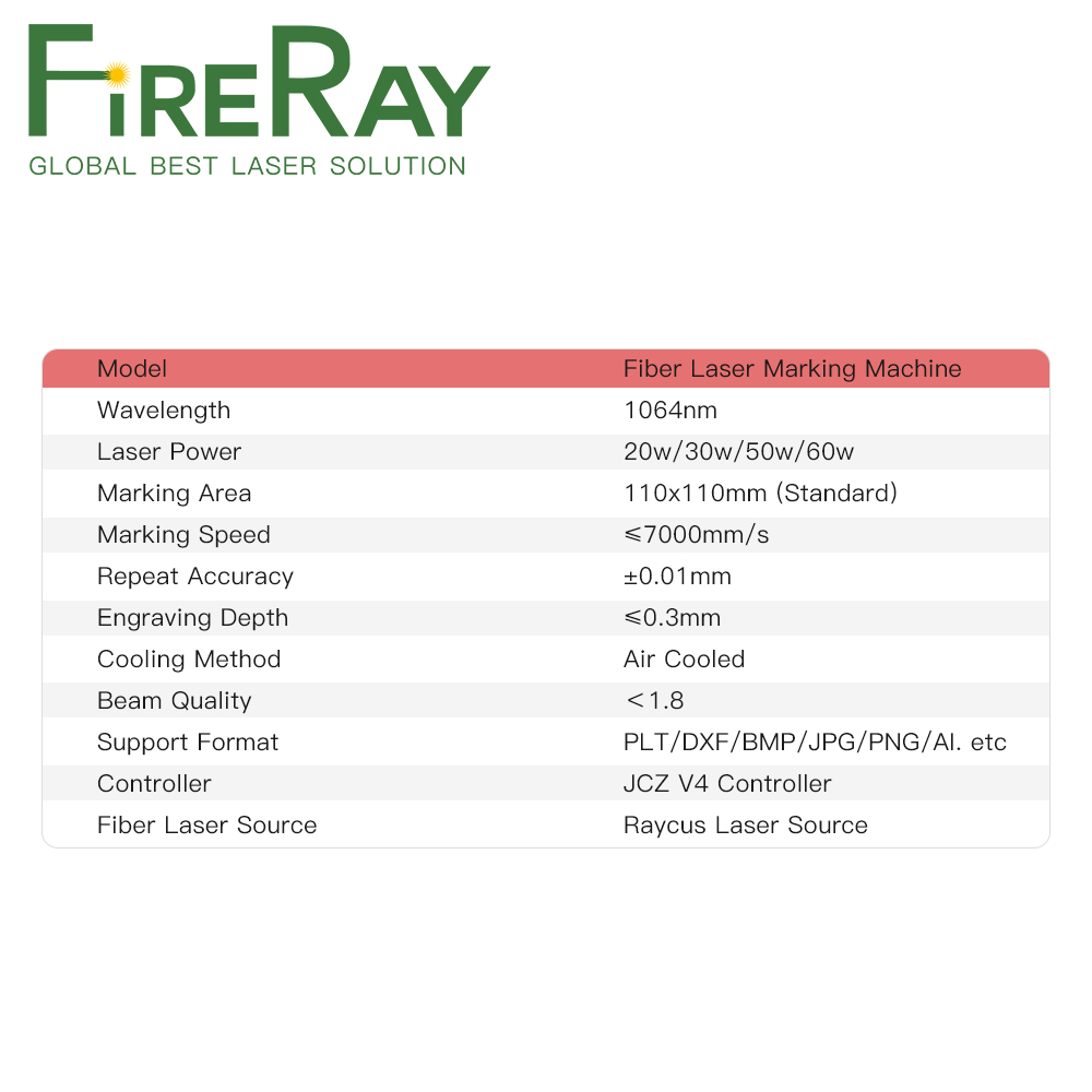 FireRay 20-60 واط سبليت نوع آل - مراجعة Fiber Laser Source 20W وسعره