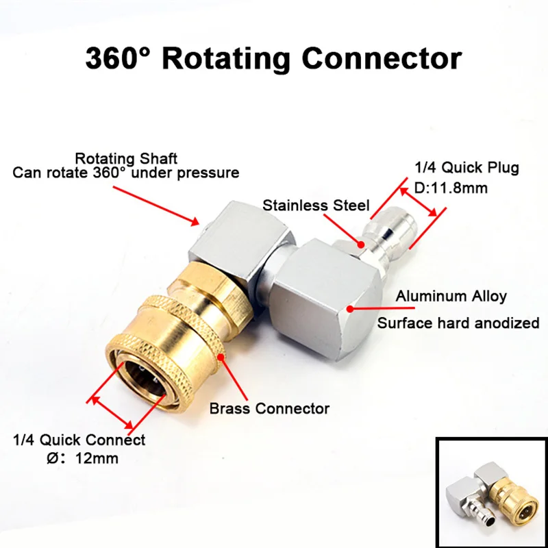 360 °   محول غسالة الضغط العال - مراجعة Laser Nozzle Ceramic وسعره