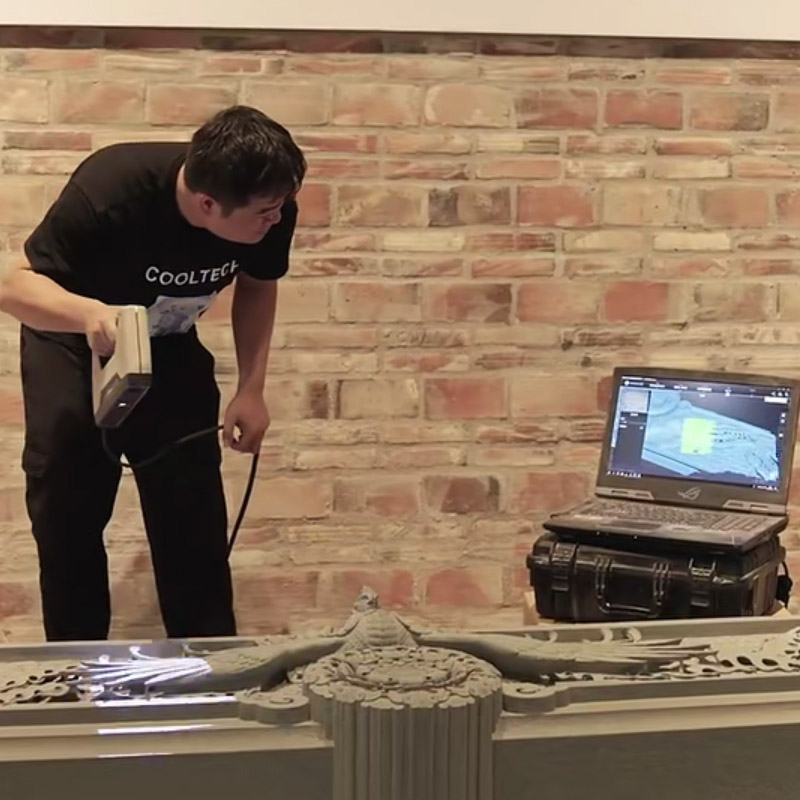 HUALONG آلات يده المحمولة الصن - مراجعة Industrial Handheld Laser Engraver وسعره