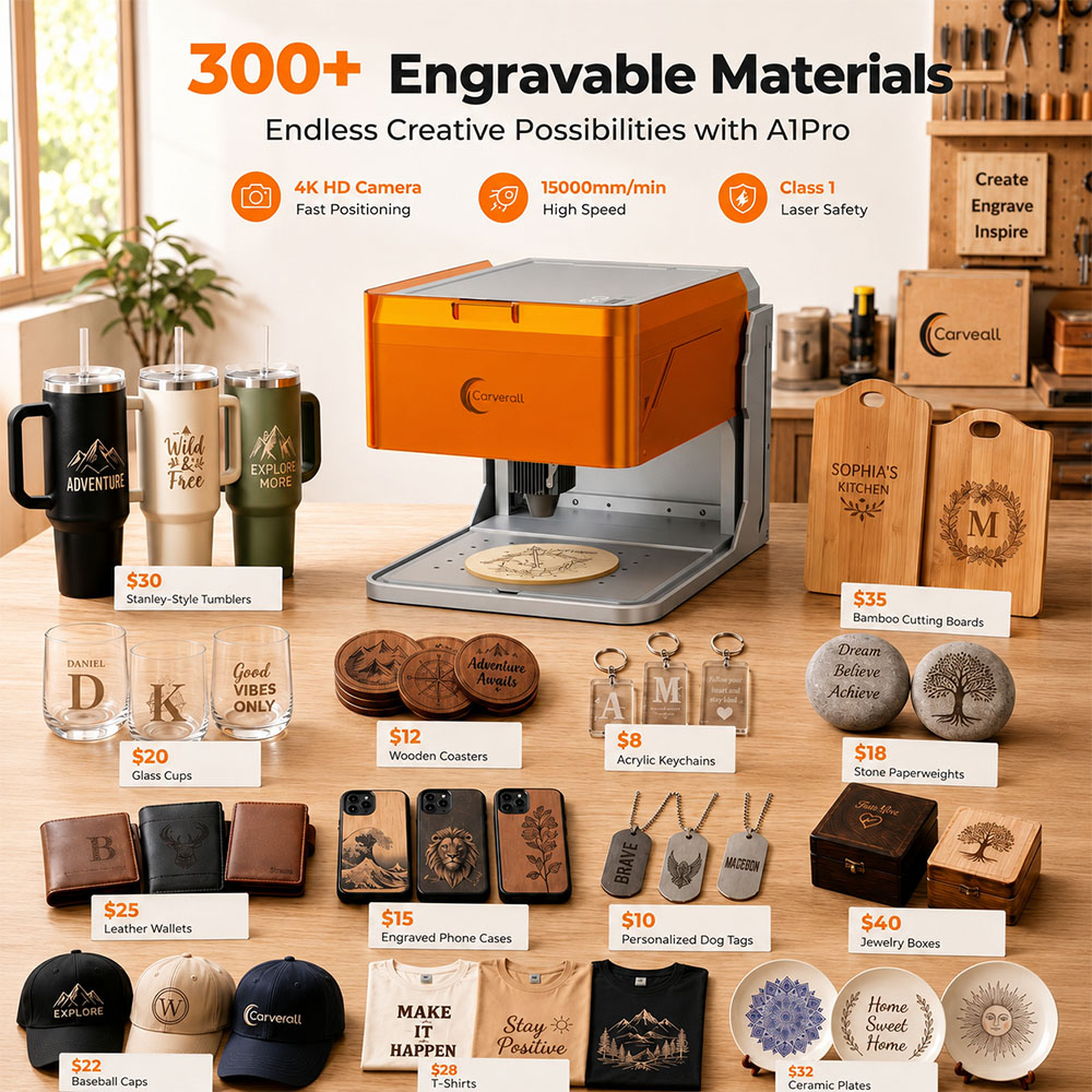 آلة النقش بالليزر كارفيرال A1P - مراجعة Industrial Handheld Laser Engraver وسعره